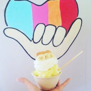 a cup of shave ice