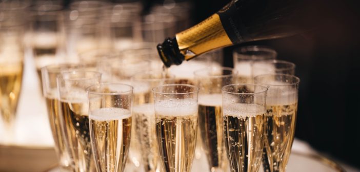 glasses of champagne